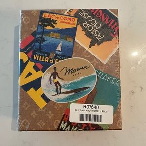 Louis Vuitton hotel label postcards